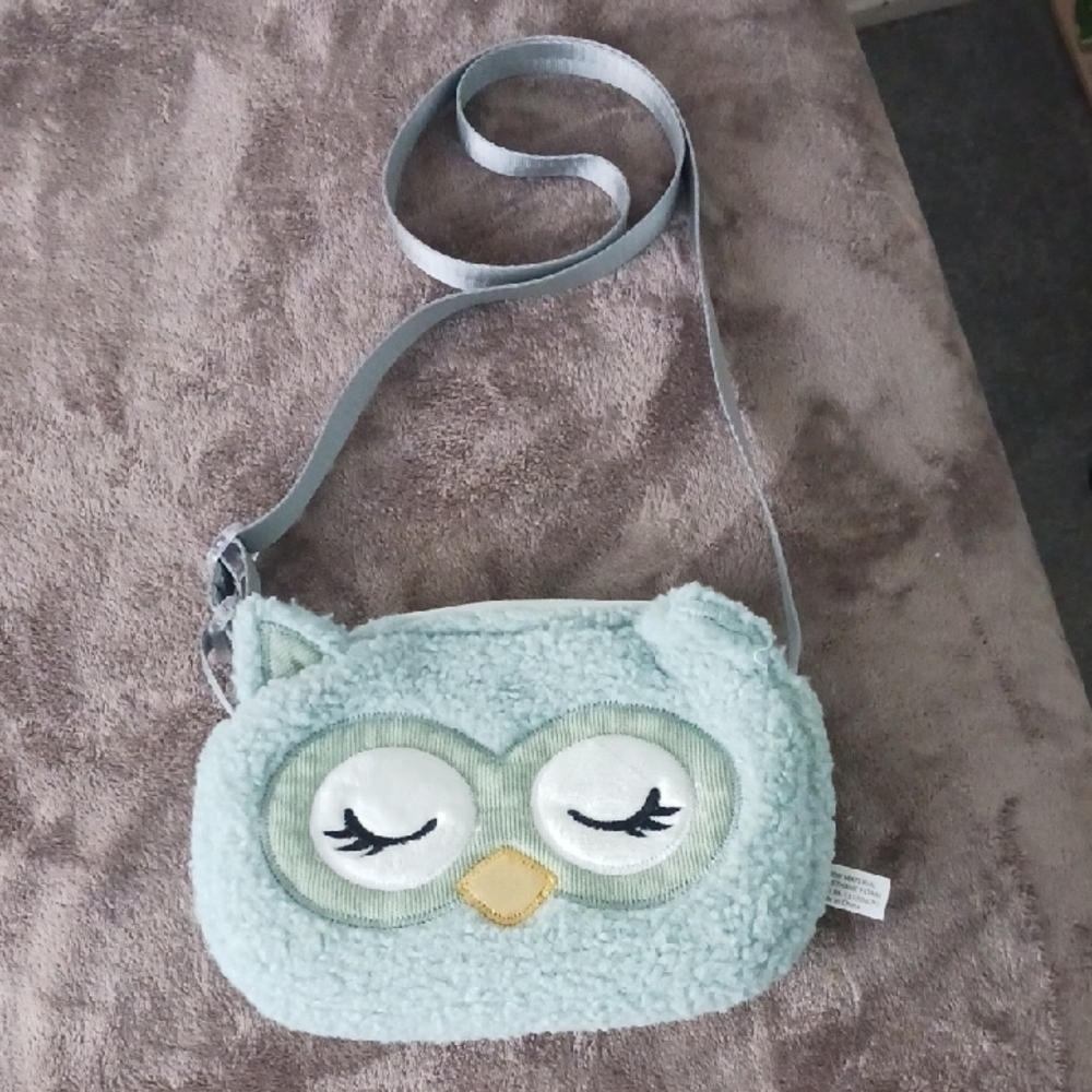 Adorable Owl Crossbody Bag for Kids - Blue Green